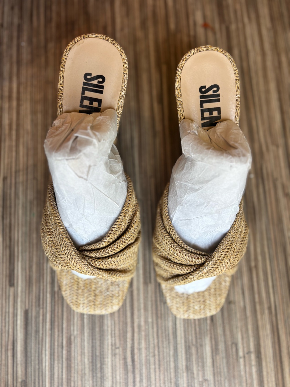 Silent D Katia Wedges - Natural - Picture 8 of 13